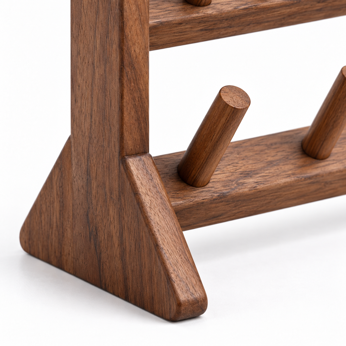 Houten garenklossenrek met 12 pennen